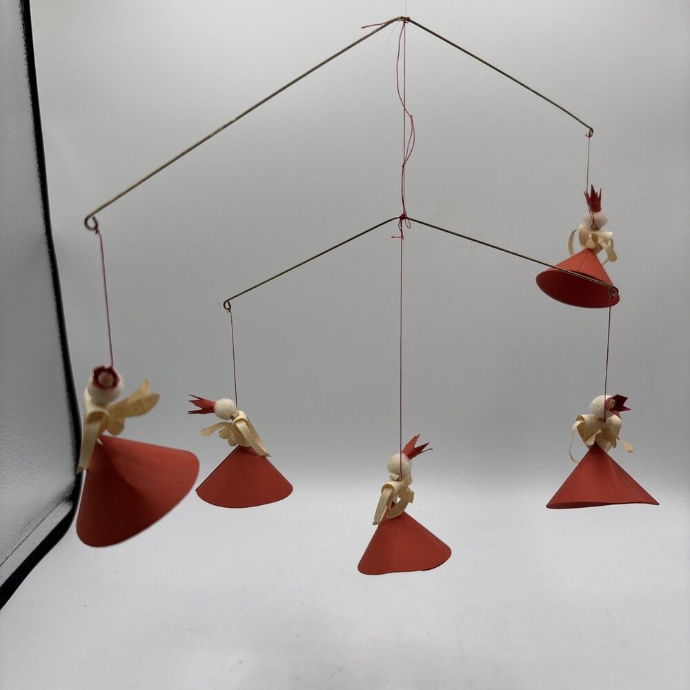 vintage Anni & Bent Knudsen paper angel mobile